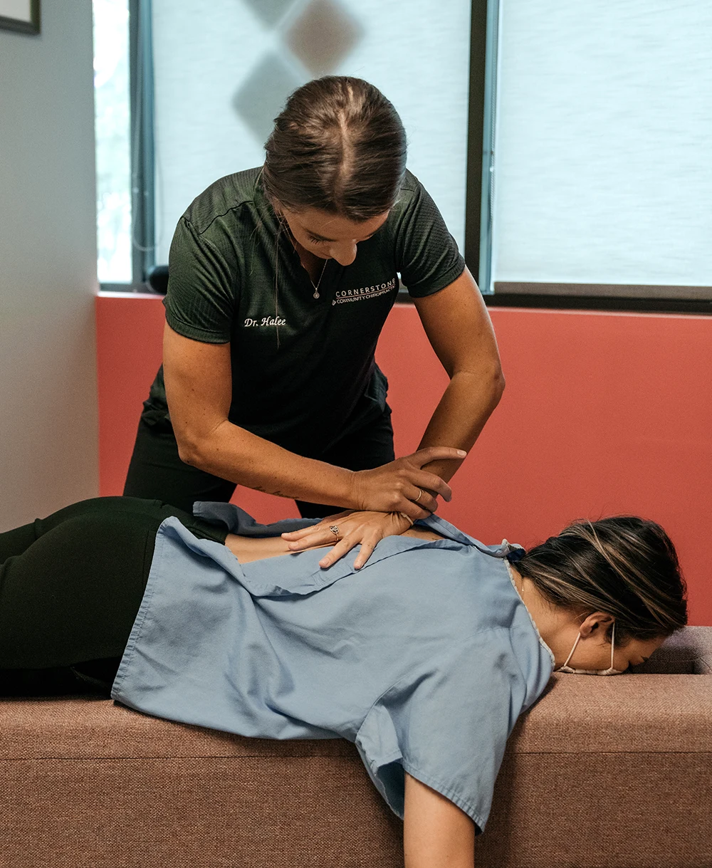 Cornerstone treatment in progress